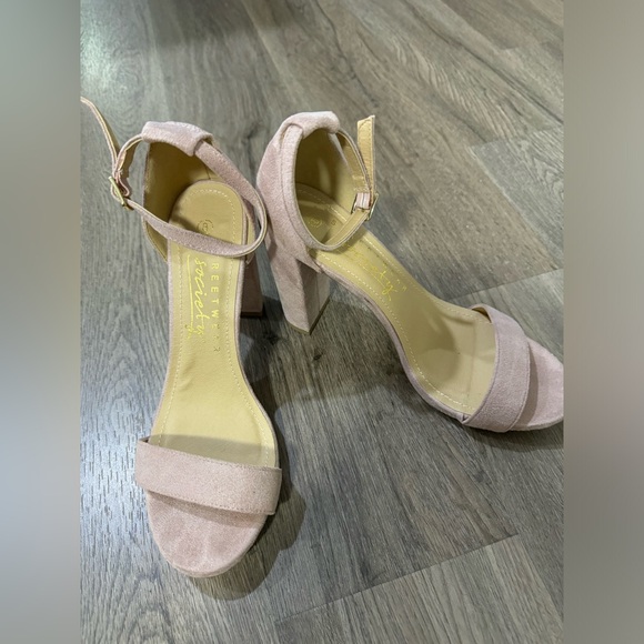 Pink Suede Heels - Picture 2 of 4